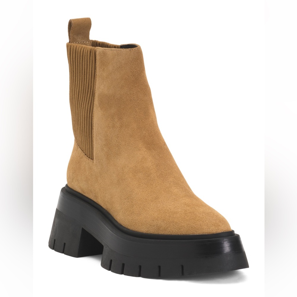 Rebecca Minkoff Suede Lug Sole Boots